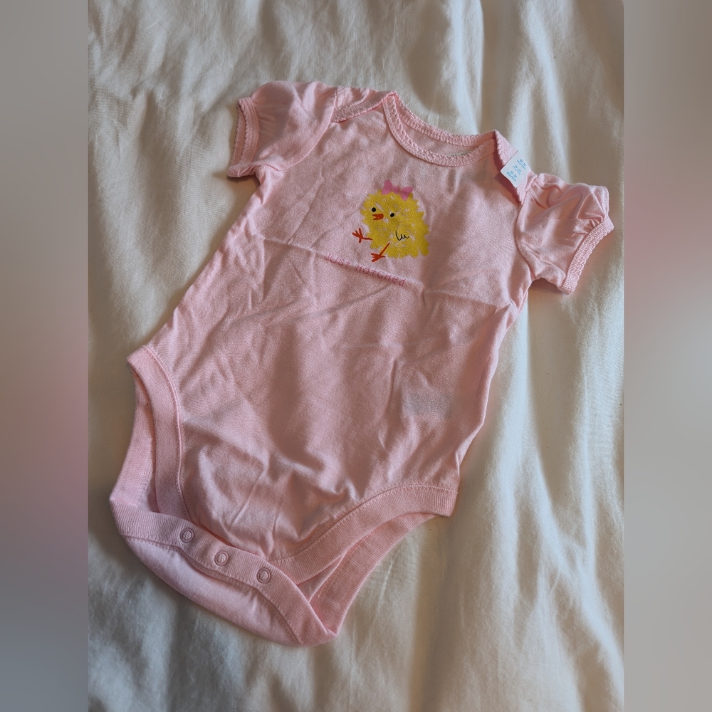 3/$15! The Children's Place Cotton Just Hatched Baby Onesie